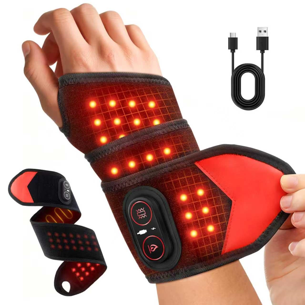 Ankle Brace Support - Portable Red Light Therapy Wrap 660nm