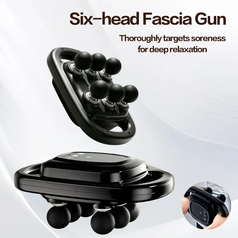 Massage Gun Deep Tissue - 6-Head Deep Tissue Massage Gun, Powerful