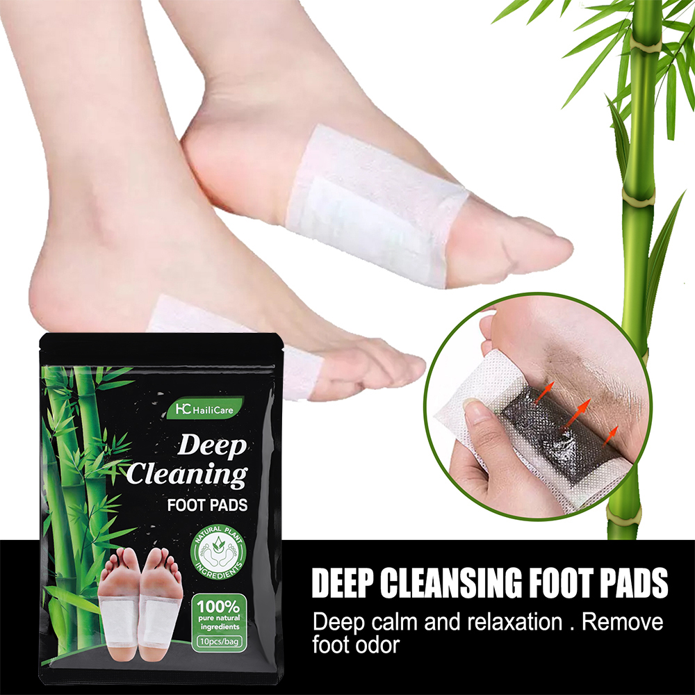 10pcs Mugwort Bamboo Charcoal  - огляд і ціна Detox Foot Patch