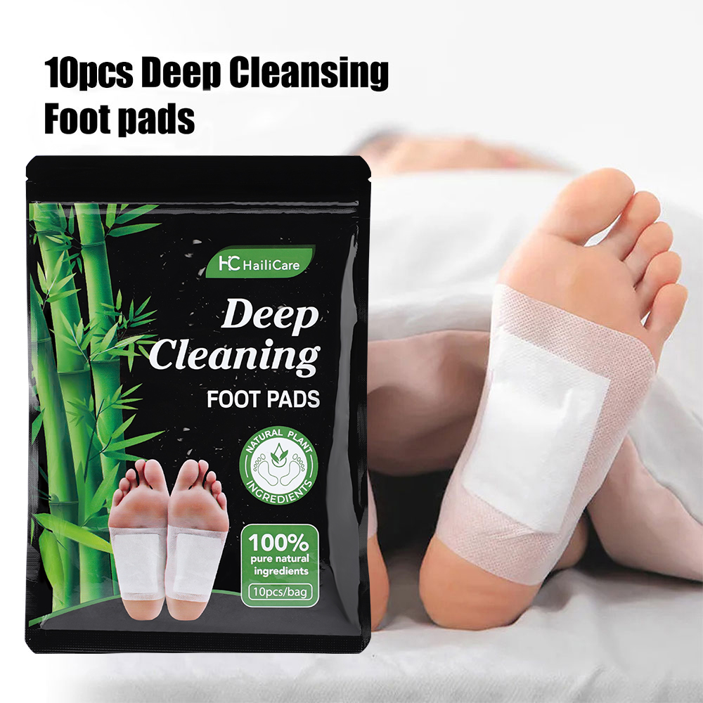 10pcs Mugwort Bamboo Charcoal  - огляд і ціна Detox Foot Patch