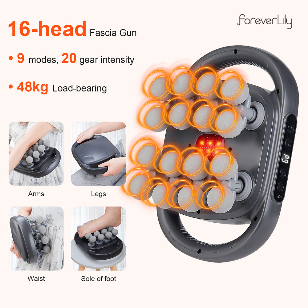 16-Head Fascia Gun High-Freque - огляд і ціна Massage Gun Deep Tissue