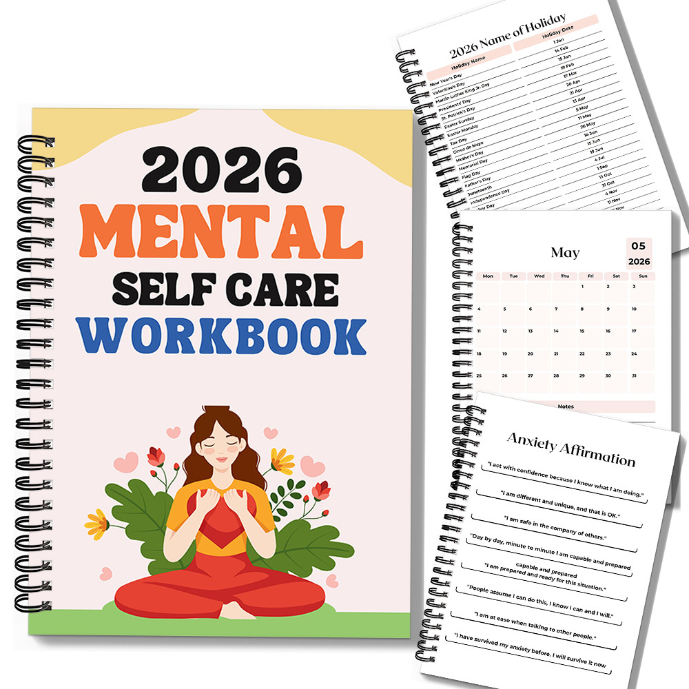 1PC 2026 Mindful Mental Self-C - огляд і ціна Health Wellness Journal
