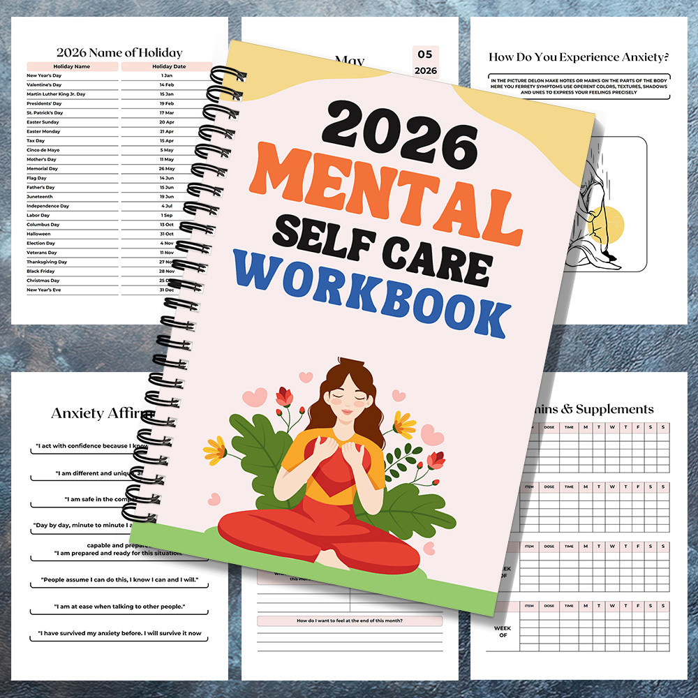 1PC 2026 Mindful Mental Self-C - огляд і ціна Health Wellness Journal
