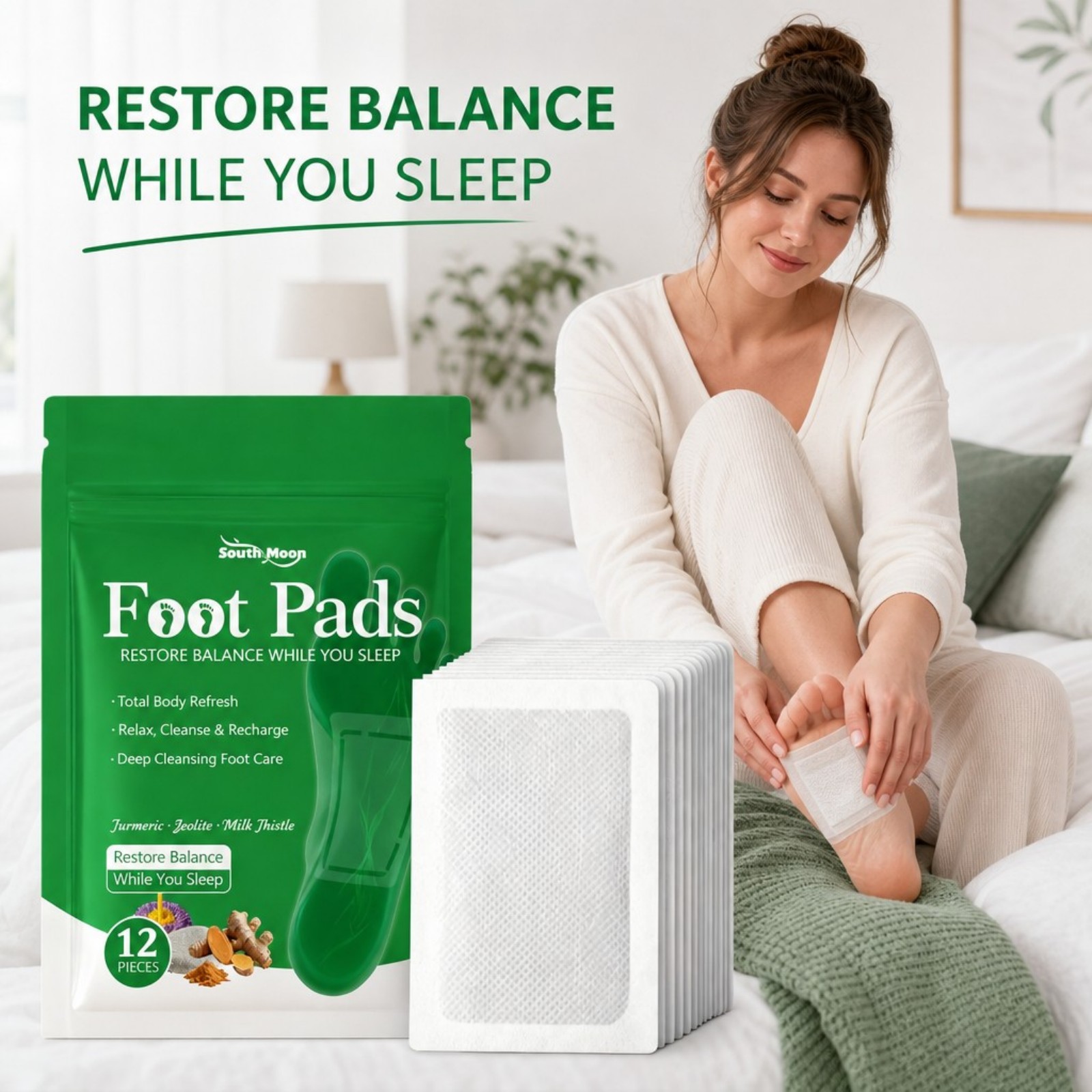 12/36/60/120pcs Turmeric Foot  - огляд і ціна Detox Foot Patch
